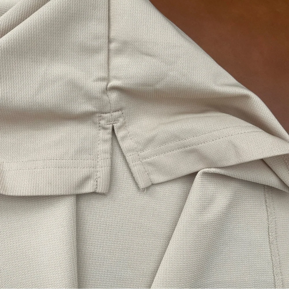 Adidas Climalite Golf Polo Shirt Y2K Men’s Sz L Beige Athletic Athleisure